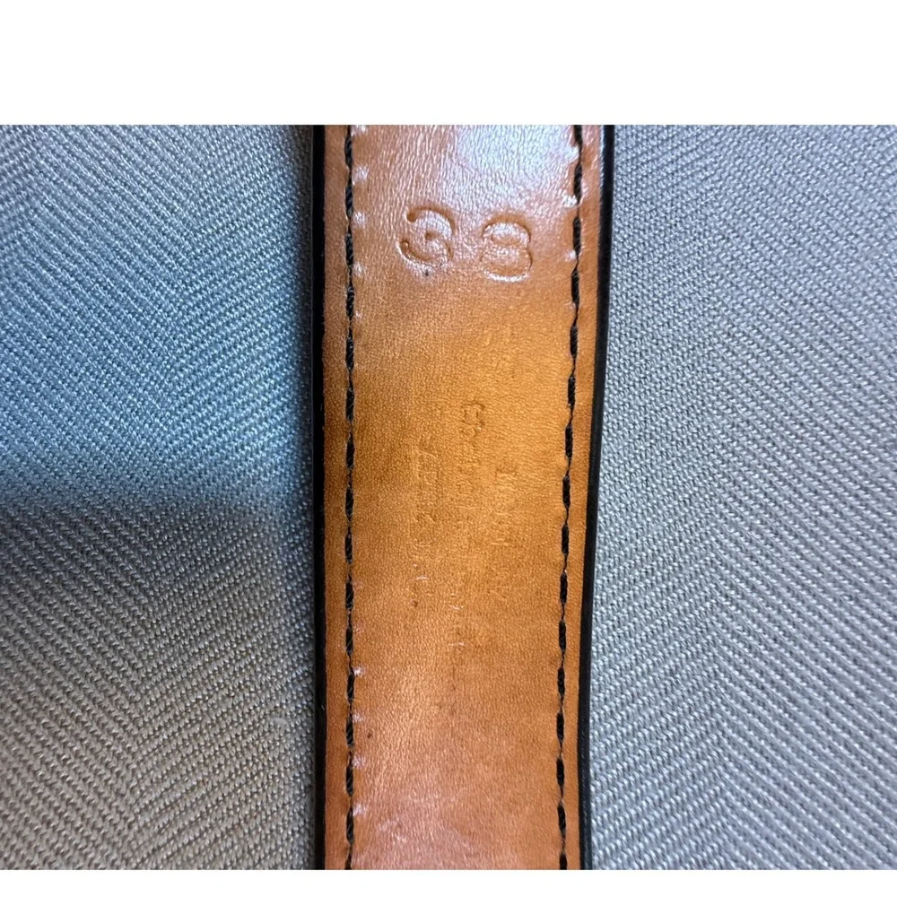 Mens Classic Leather Dress Black Belt Black Matte Buckle Size 38